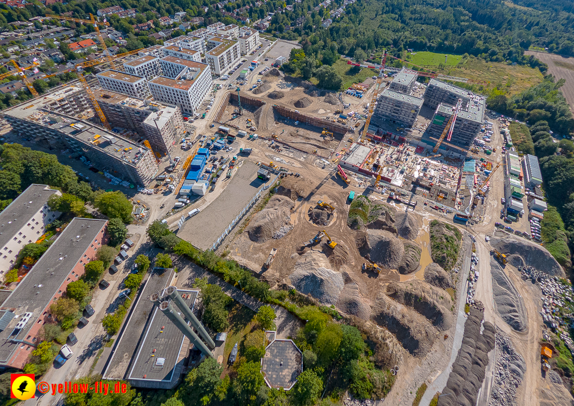 02.09.2023 - eine neue Baugrube auf dem Alexisquartier in Neuperlach